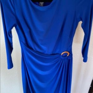 3/4 Faux Wrap Ring Dress